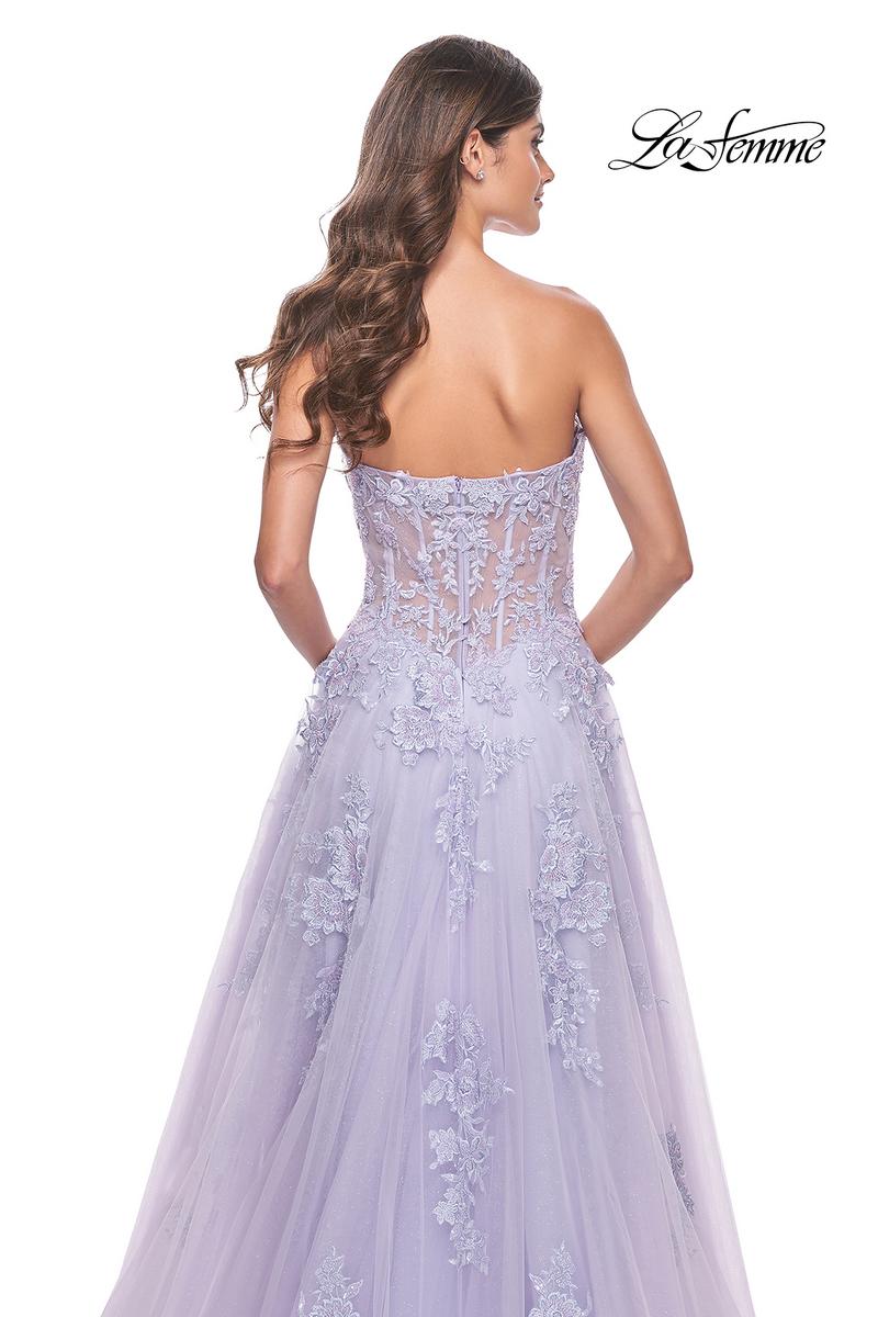 La Femme Dress 32145 - LIGHT PERIWINKLE