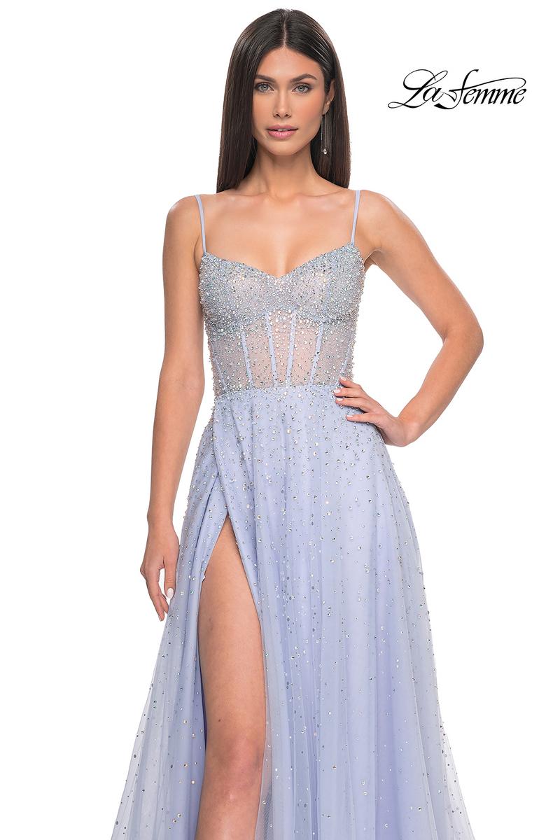 La Femme Dress 32146 - LIGHT PERIWINKLE