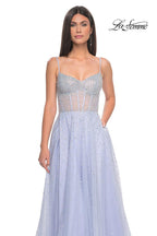 La Femme Dress 32146 - LIGHT PERIWINKLE