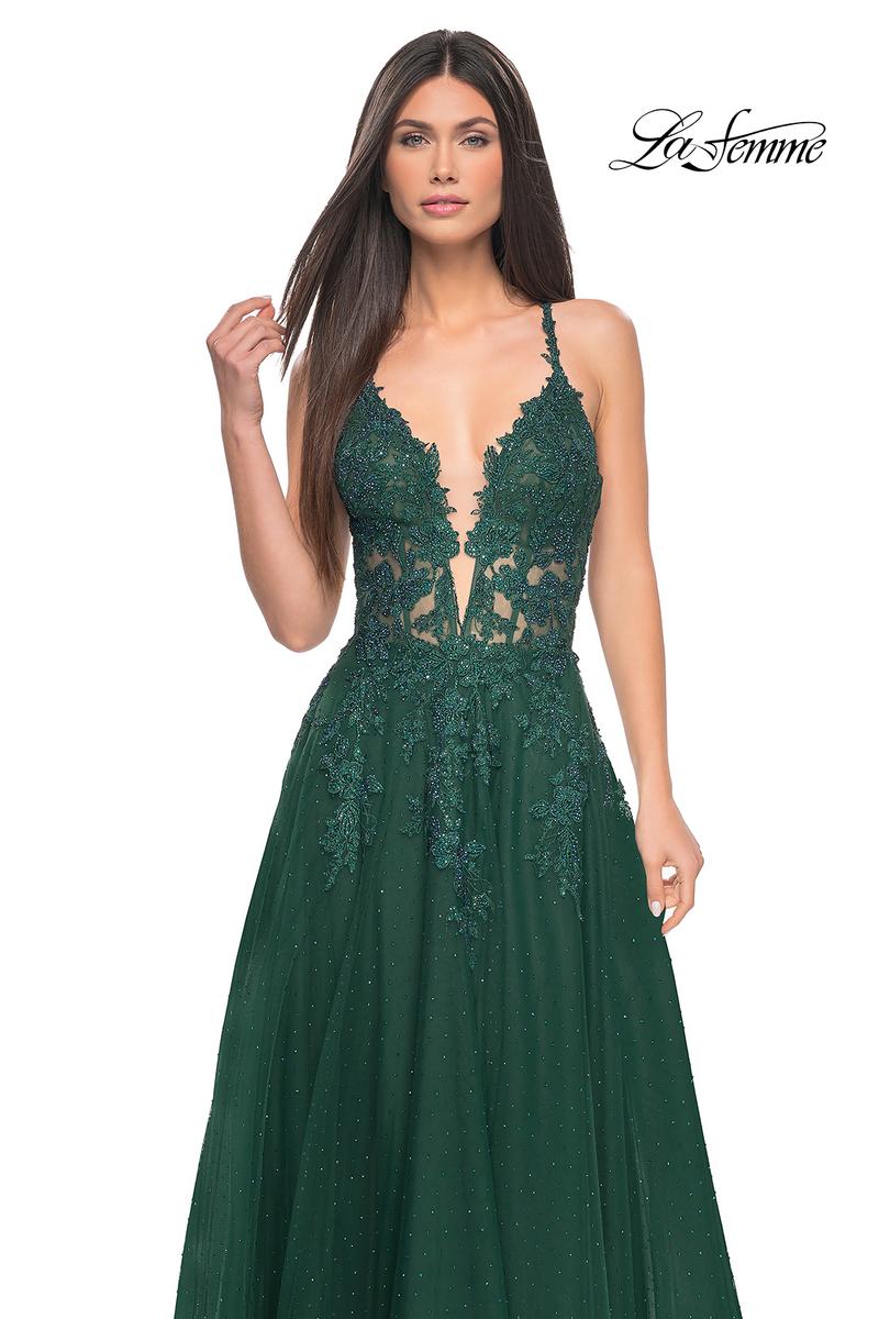 La Femme Dress 32147 - EMERALD