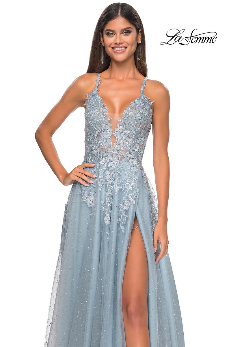 La Femme Dress 32147 - LIGHT BLUE