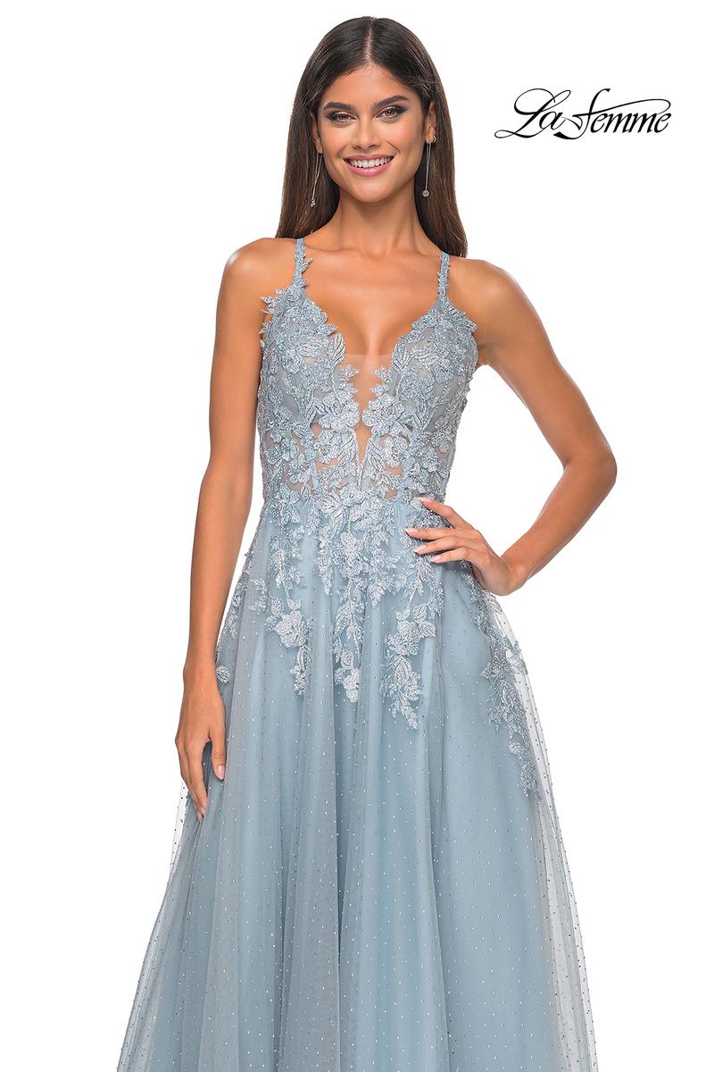 La Femme Dress 32147 - LIGHT BLUE