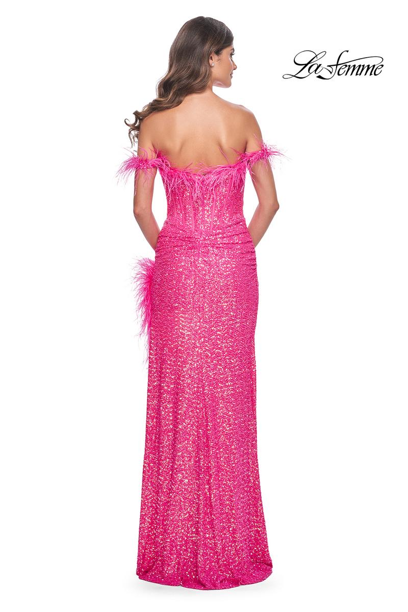 La Femme Dress 32150 - NEON PINK