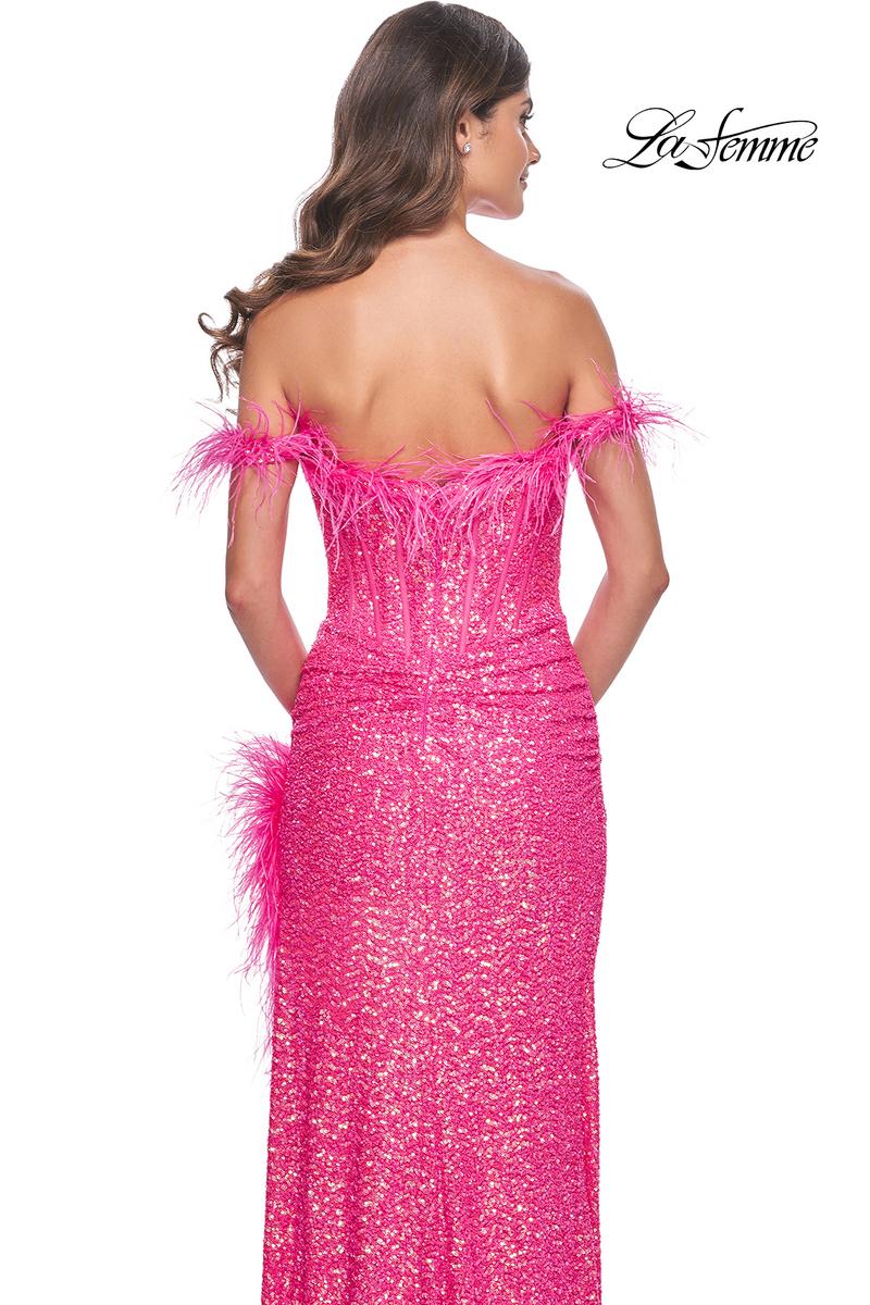 La Femme Dress 32150 - NEON PINK