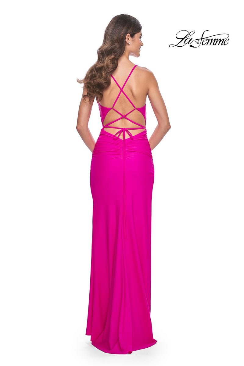 La Femme Dress 32152 - HOT FUCHSIA