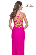 La Femme Dress 32152 - HOT FUCHSIA