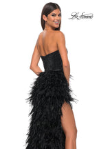 La Femme Dress 32165 - BLACK