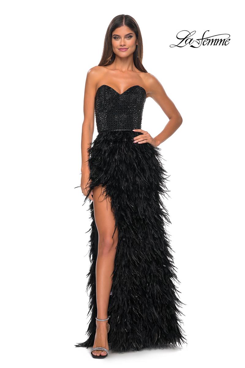 La Femme Dress 32165 - BLACK