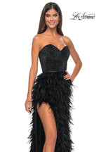 La Femme Dress 32165 - BLACK