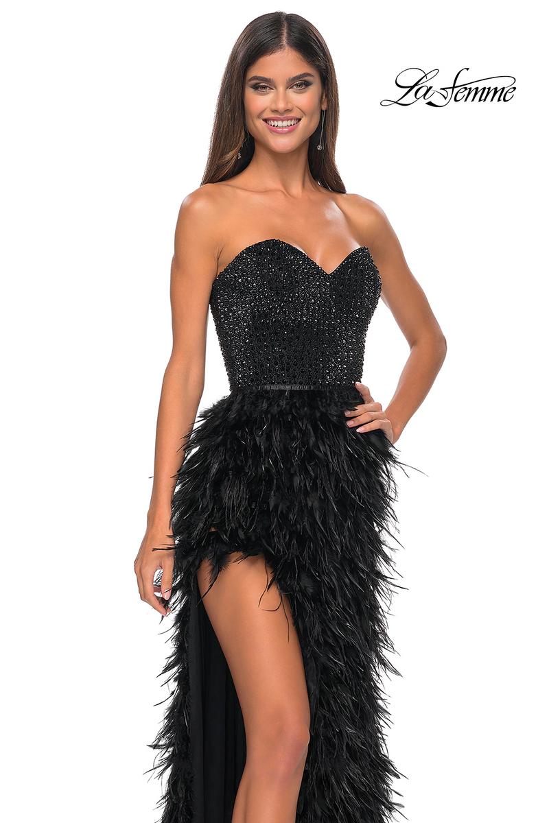 La Femme Dress 32165 - BLACK
