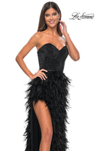 La Femme Dress 32165 - BLACK