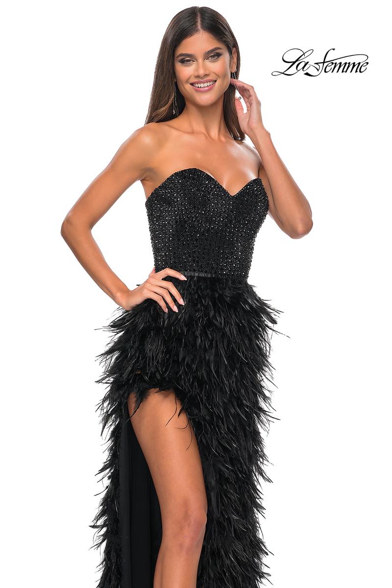 La Femme Dress 32165 - BLACK
