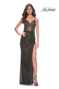 La Femme Dress 32177 - BLACK