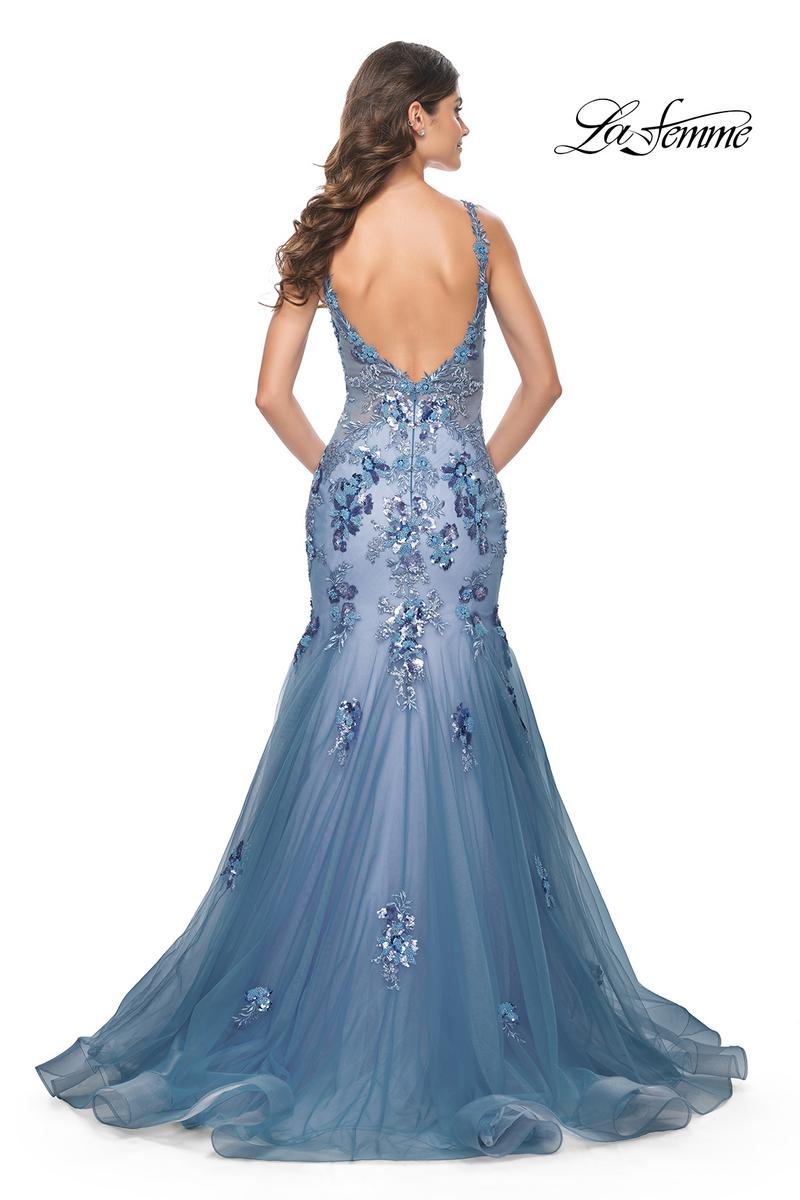 La Femme Dress 32192 - SLATE BLUE