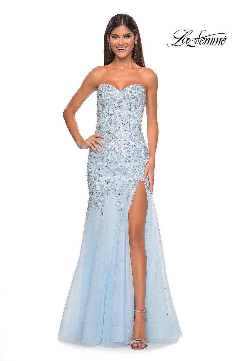 La Femme Dress 32197 - LIGHT BLUE