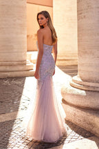 La Femme Dress 32197 - MAUVE