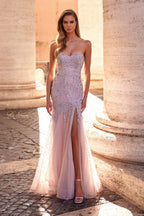 La Femme Dress 32197 - MAUVE