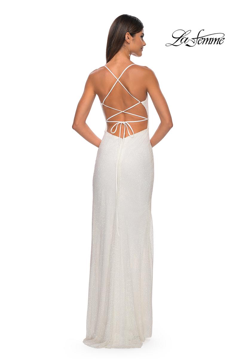 La Femme Dress 32203 - WHITE
