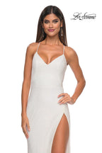 La Femme Dress 32203 - WHITE