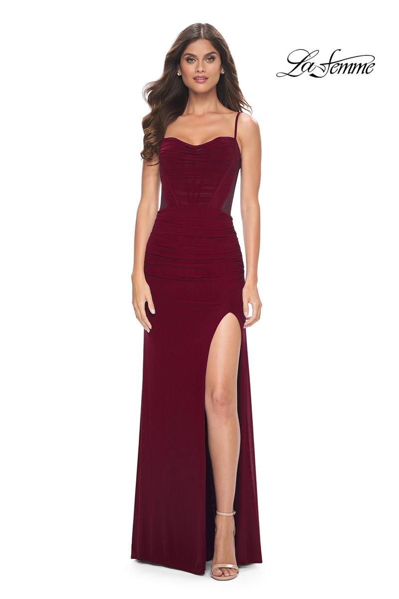 La Femme Dress 32212 - WINE