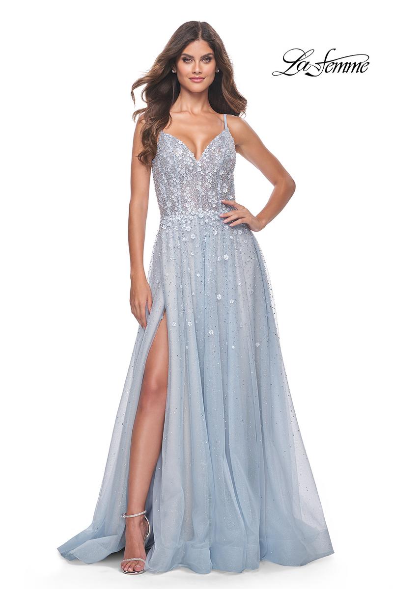 La Femme Dress 32215 - LIGHT BLUE