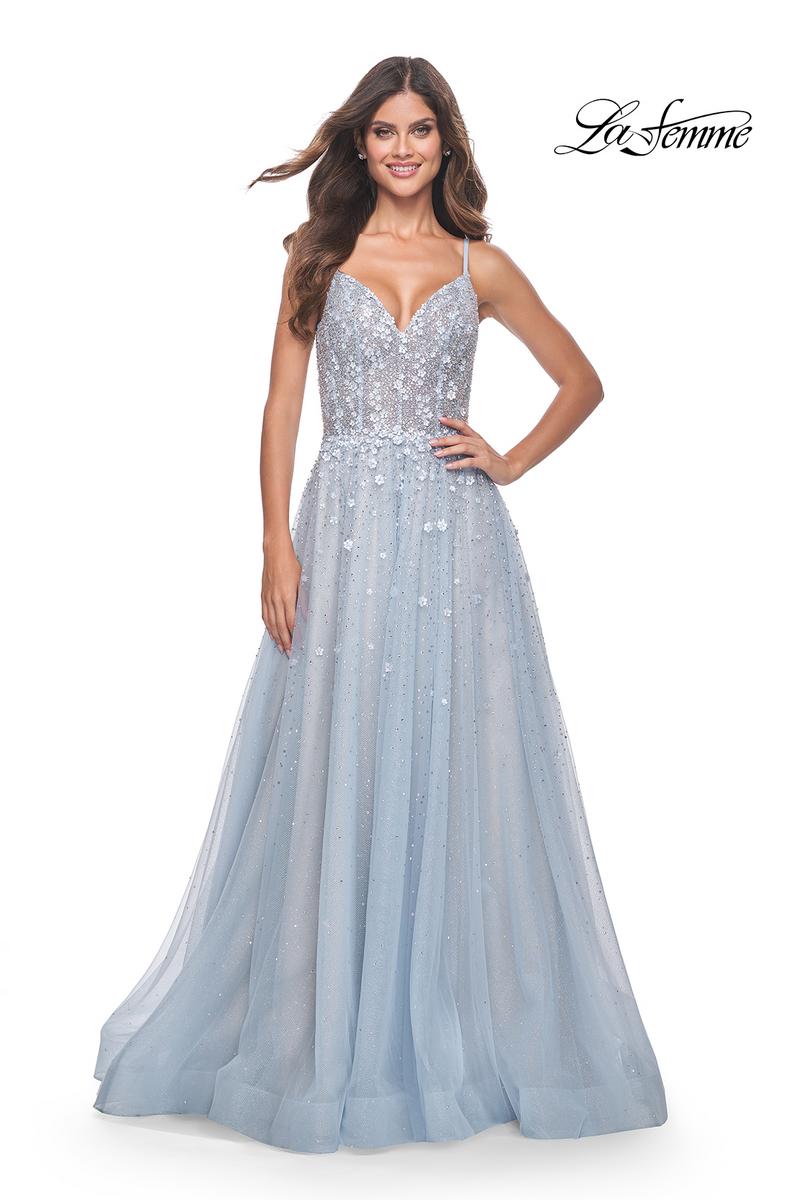 La Femme Dress 32215 - LIGHT BLUE