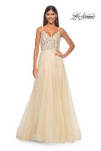 La Femme Dress 32215 - PALE YELLOW