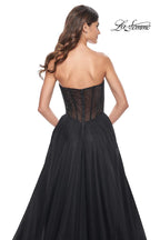 La Femme Dress 32216 - BLACK