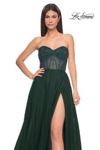 La Femme Dress 32216 - DARK EMERALD