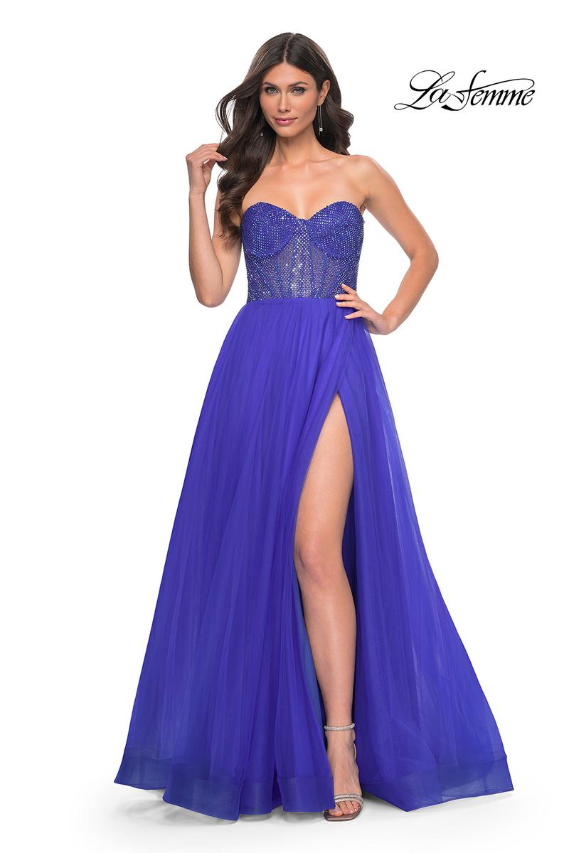 La Femme Dress 32216 - ROYAL BLUE