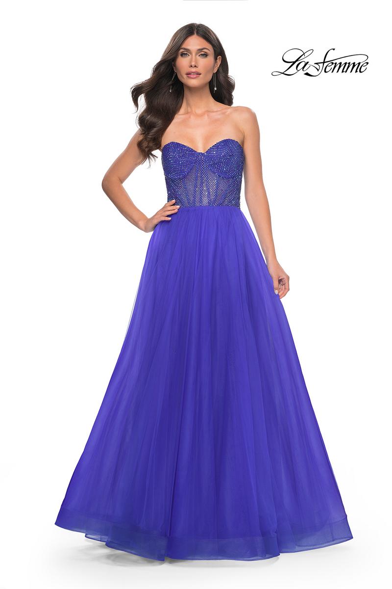 La Femme Dress 32216 - ROYAL BLUE