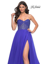 La Femme Dress 32216 - ROYAL BLUE