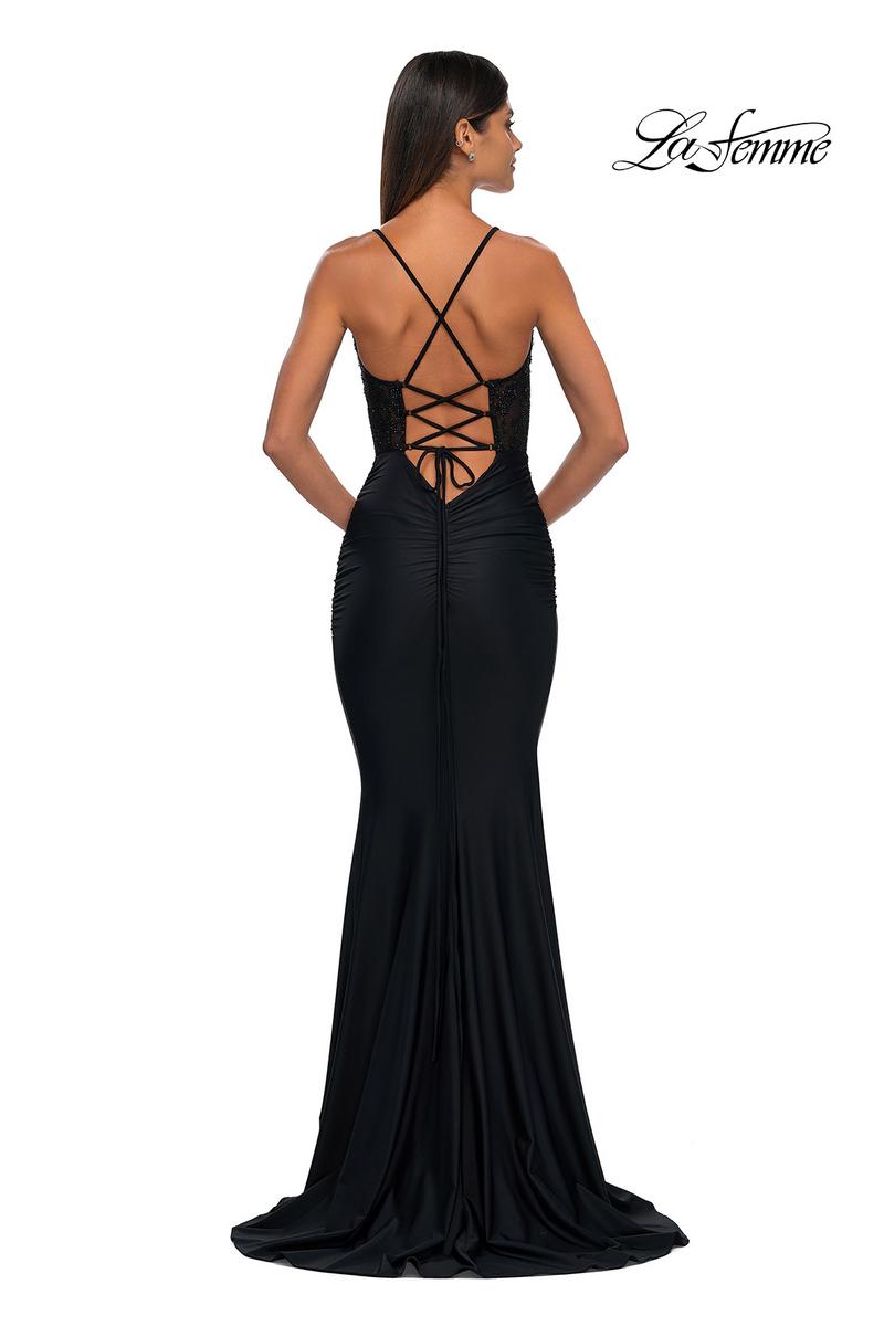 La Femme Dress 32217 - Black