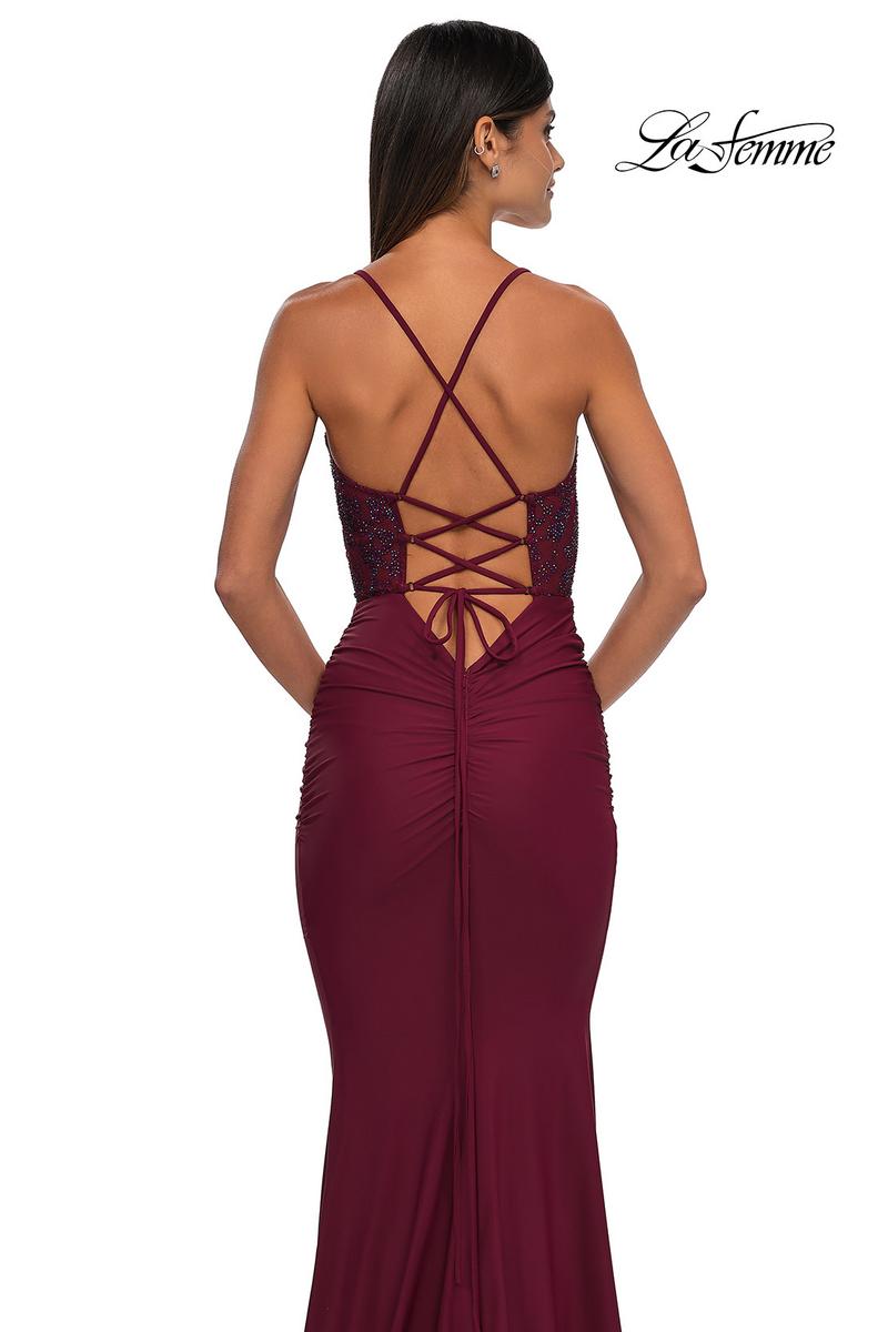 La Femme Dress 32217 - Dark Berry