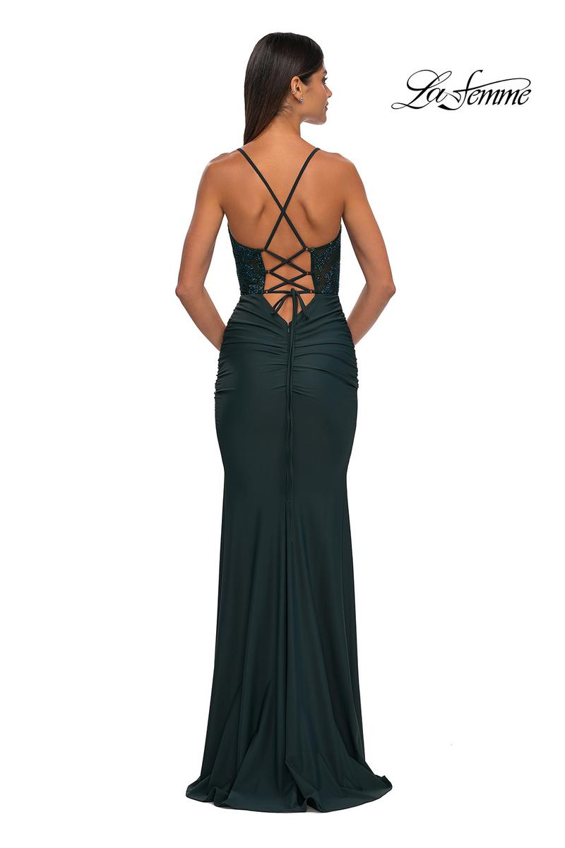 La Femme Dress 32217 - Dark Emerald