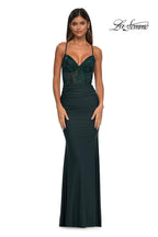 La Femme Dress 32217 - Dark Emerald