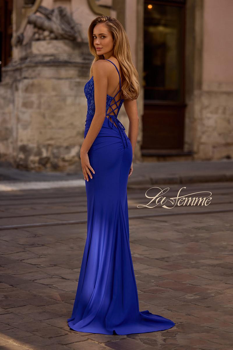 La Femme Dress 32217 - Royal Blue