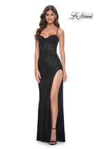 La Femme Dress 32218 - BLACK