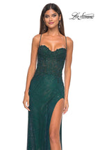 La Femme Dress 32218 - DARK EMERALD