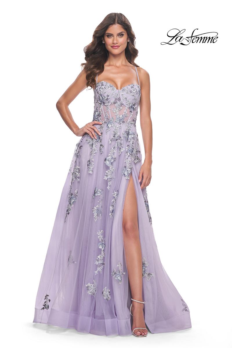 La Femme Dress 32221 - LAVENDER