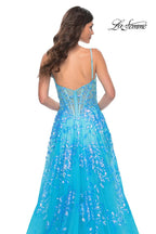 La Femme Dress 32223 - BLUE