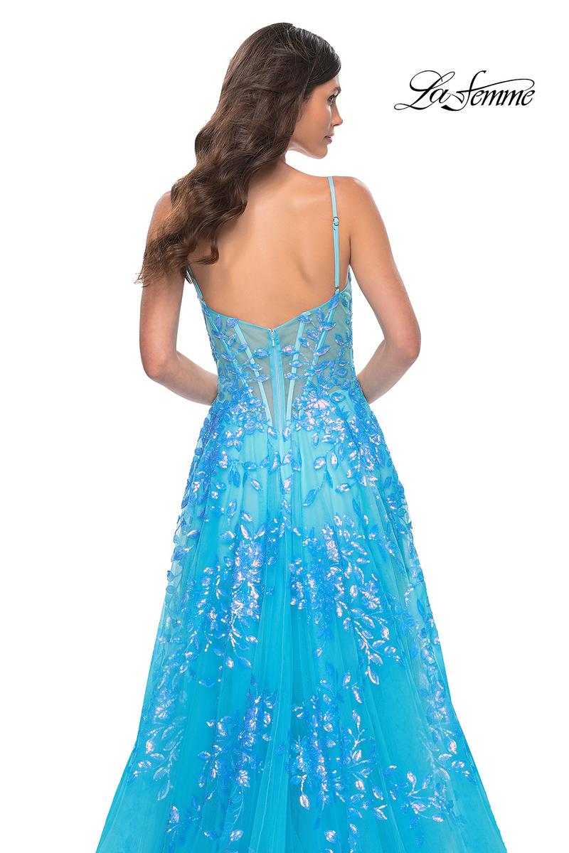 La Femme Dress 32223 - BLUE