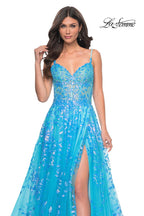 La Femme Dress 32223 - BLUE