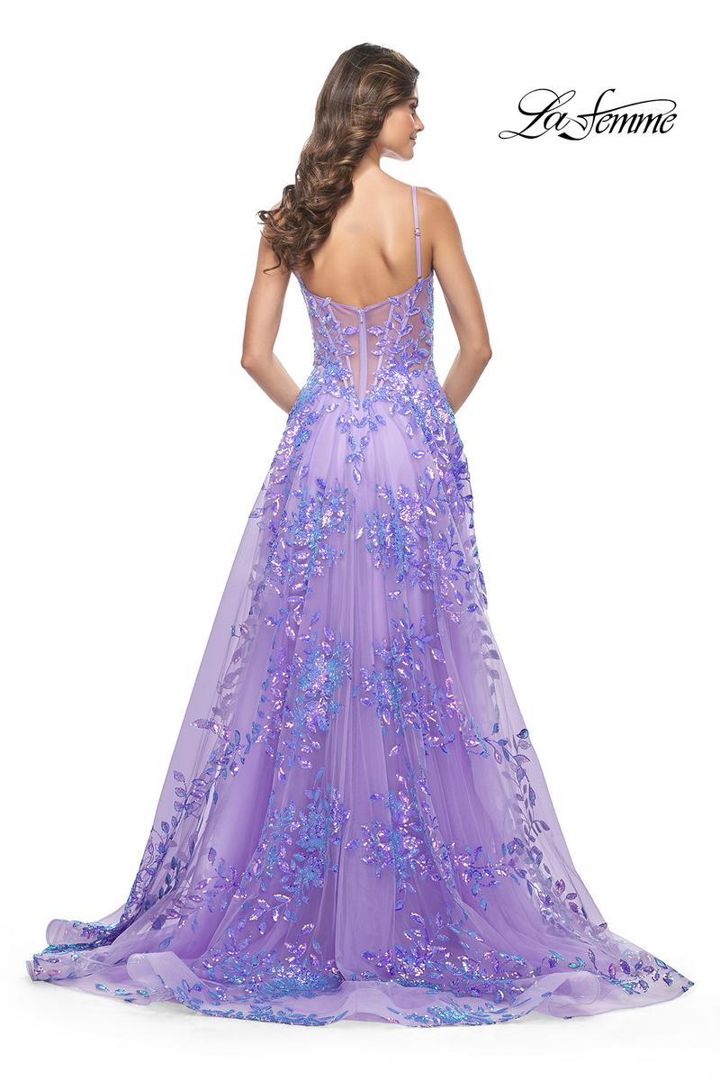 La Femme Dress 32223 - PERIWINKLE