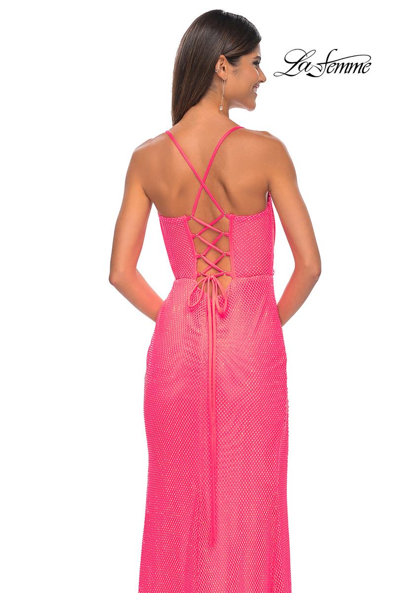 La Femme Dress 32227 - NEON PINK