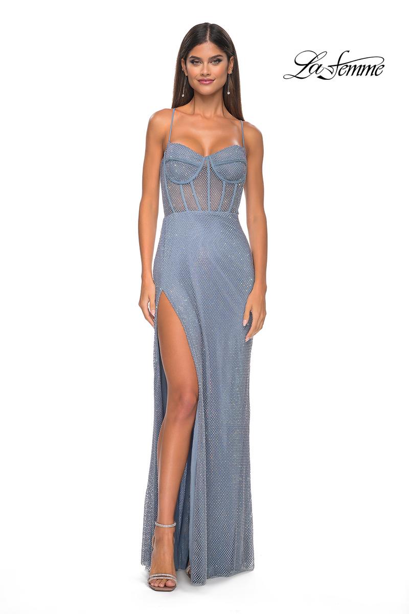 La Femme Dress 32227 - SLATE