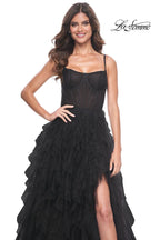 La Femme Dress 32233 - BLACK