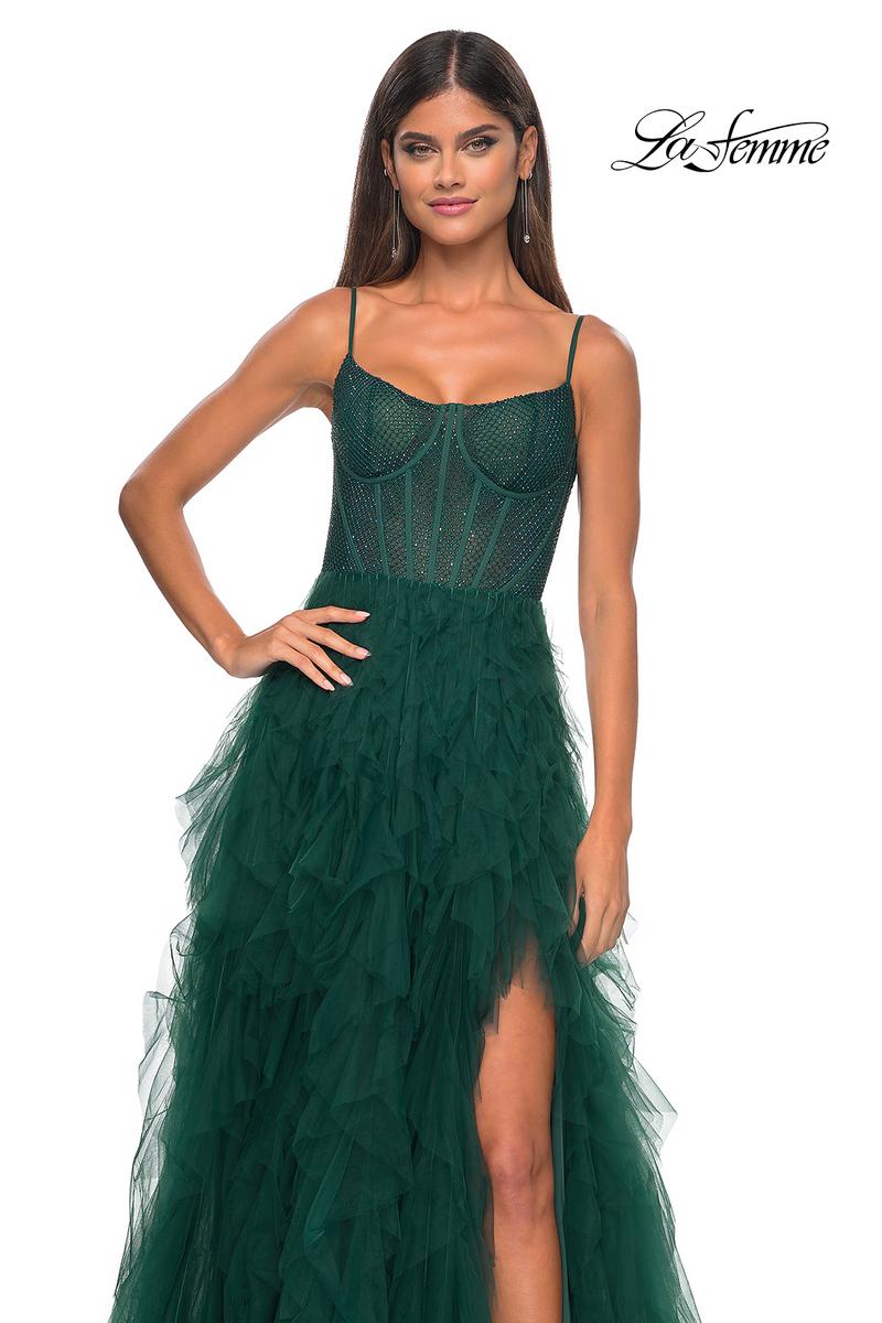 La Femme Dress 32233 - DARK EMERALD