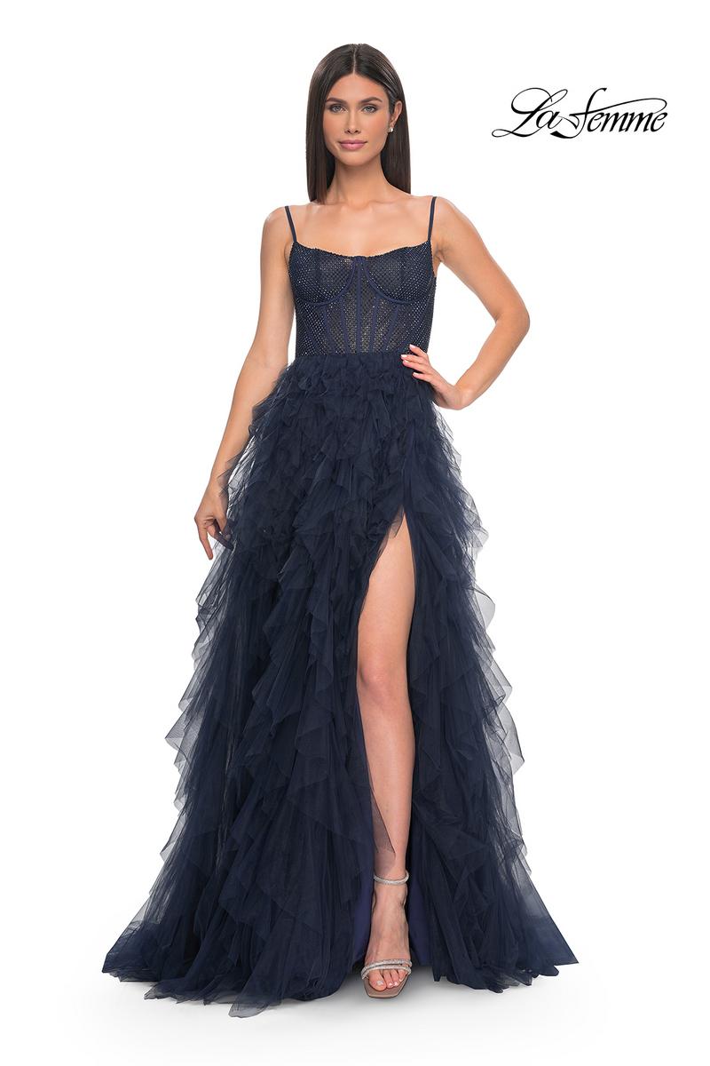 La Femme Dress 32233 - NAVY