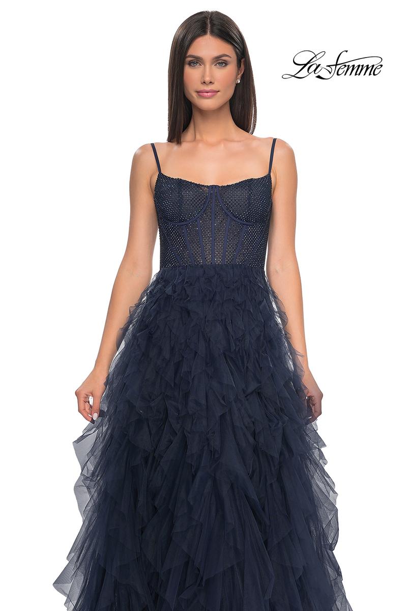La Femme Dress 32233 - NAVY